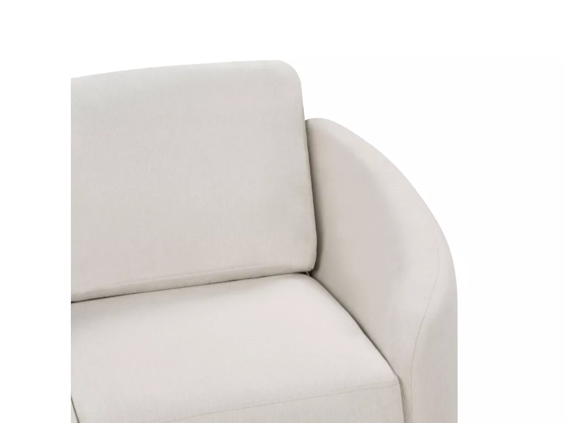 Canapé 2 places en tissu beige clair TROSA