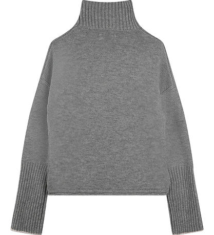 Zadig & Voltaire Bluse - Uld/Polyamid -Gråmeleret m. Amour