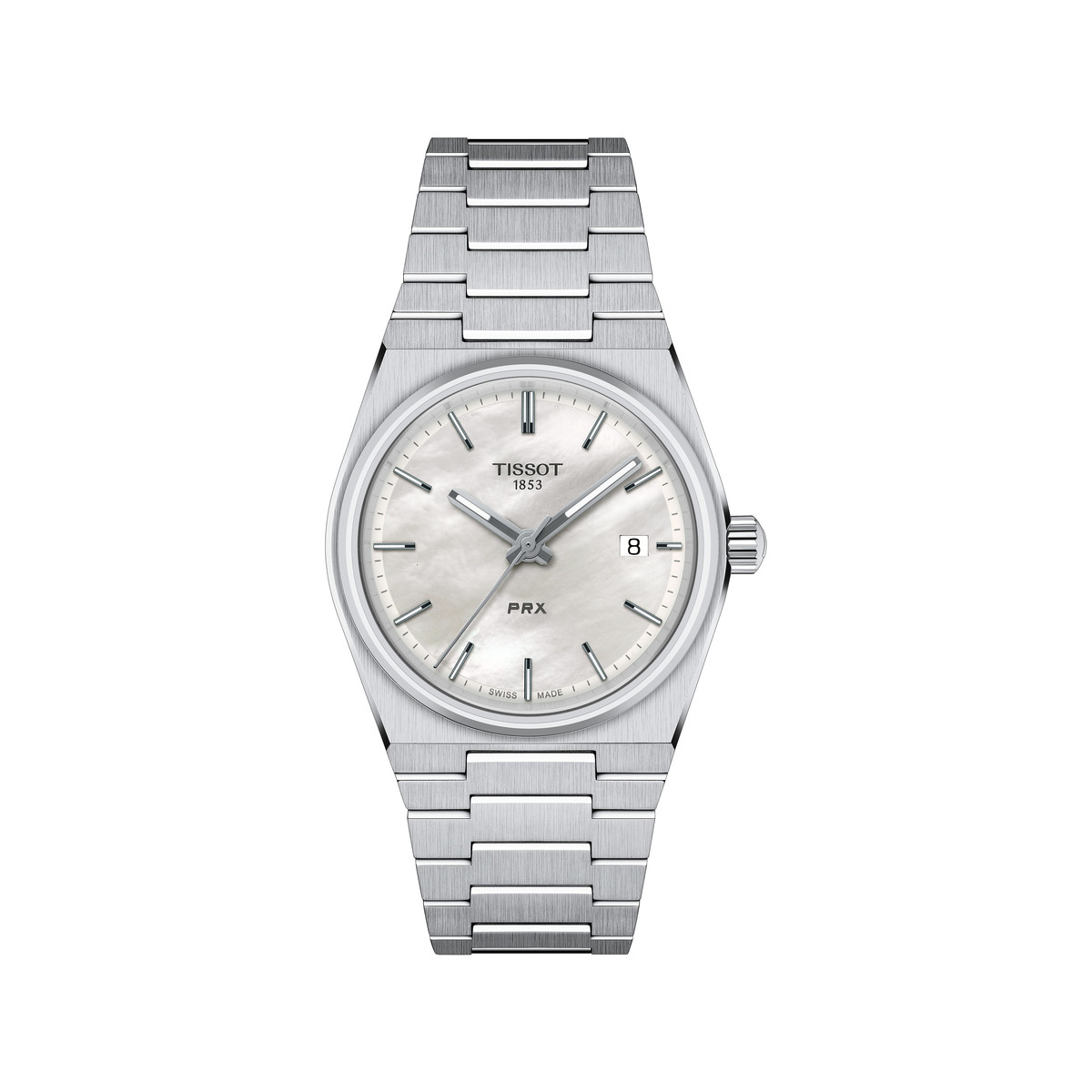 Montre TISSOT T-classic femme bracelet acier inoxydable gris
