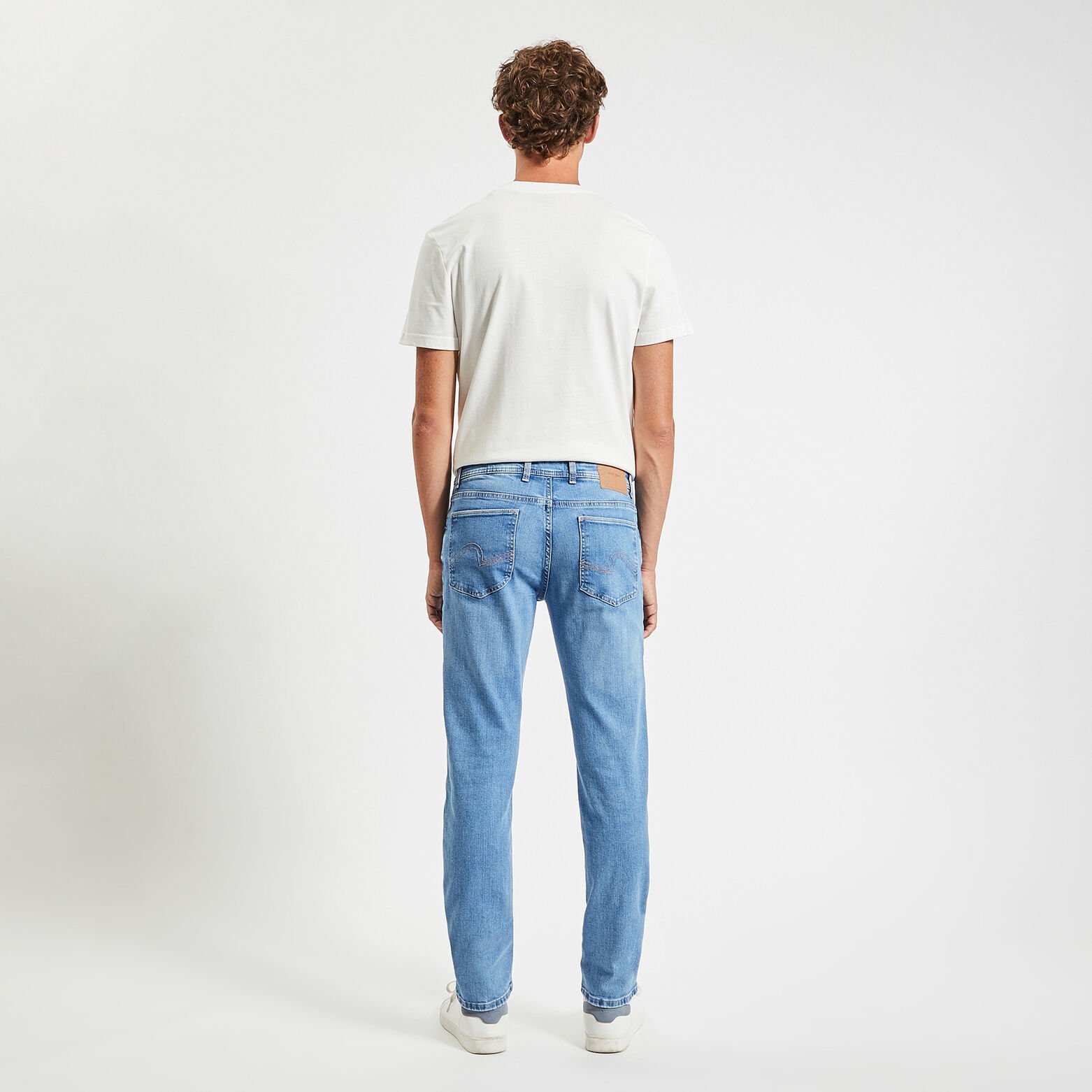 Jean straight 3 longueurs Bleu