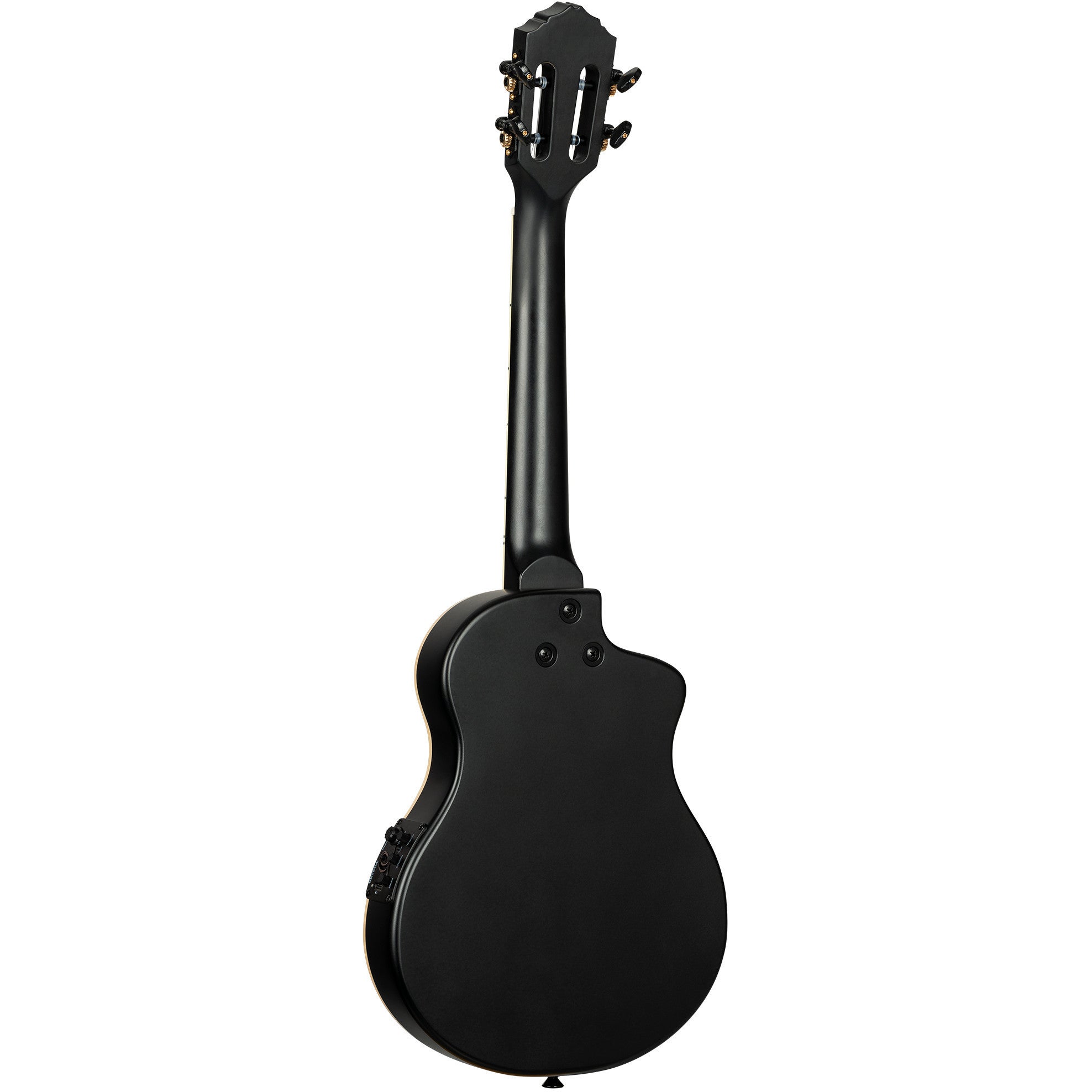 Ortega TourPlayer Series RTPS-U-SBK-L linkshandige elektrische tenor ukelele met gigbag