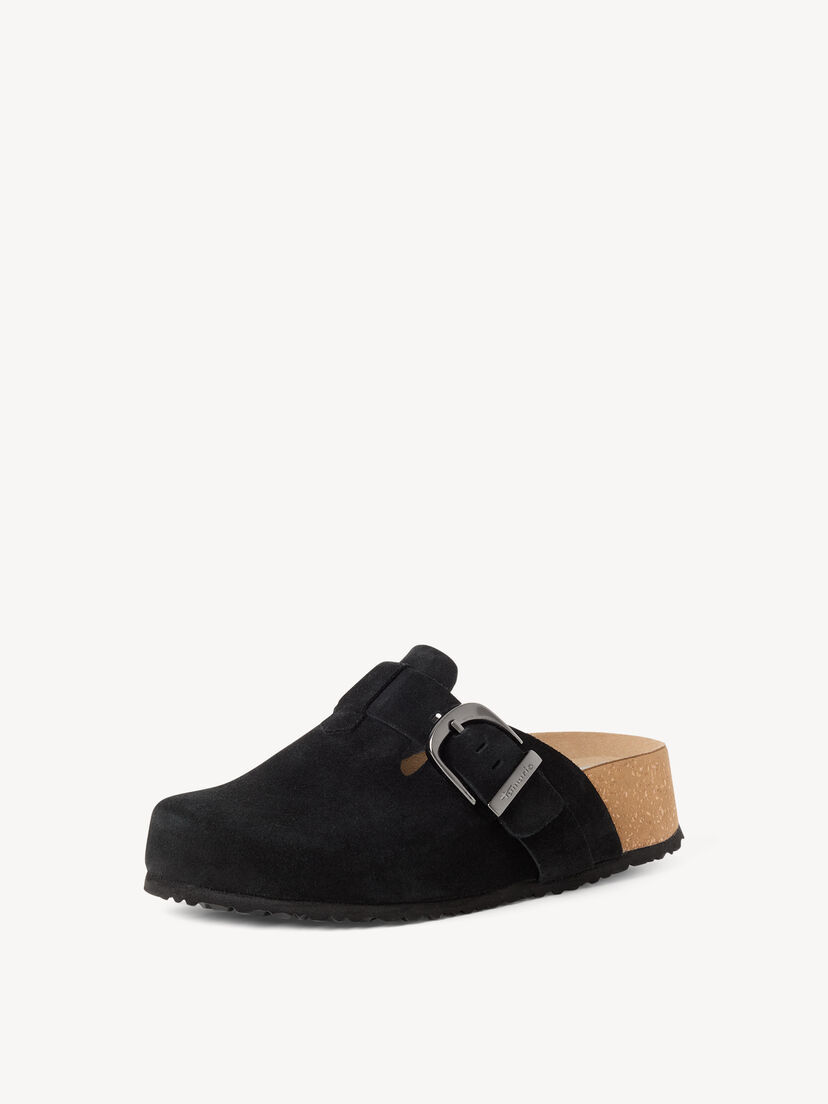 Leren Slipper - zwart
