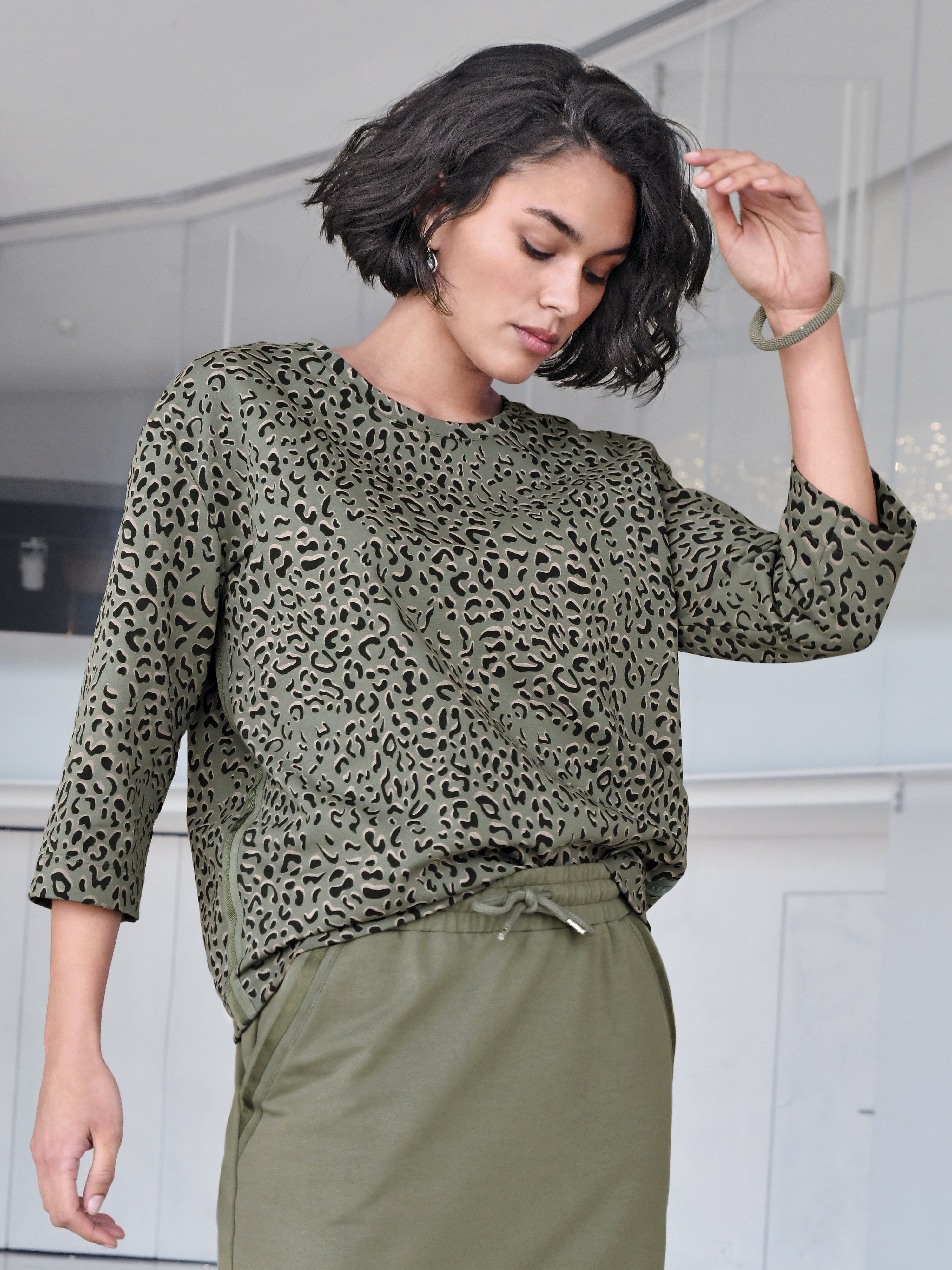 Sweatshirt mit 3/4-Arm