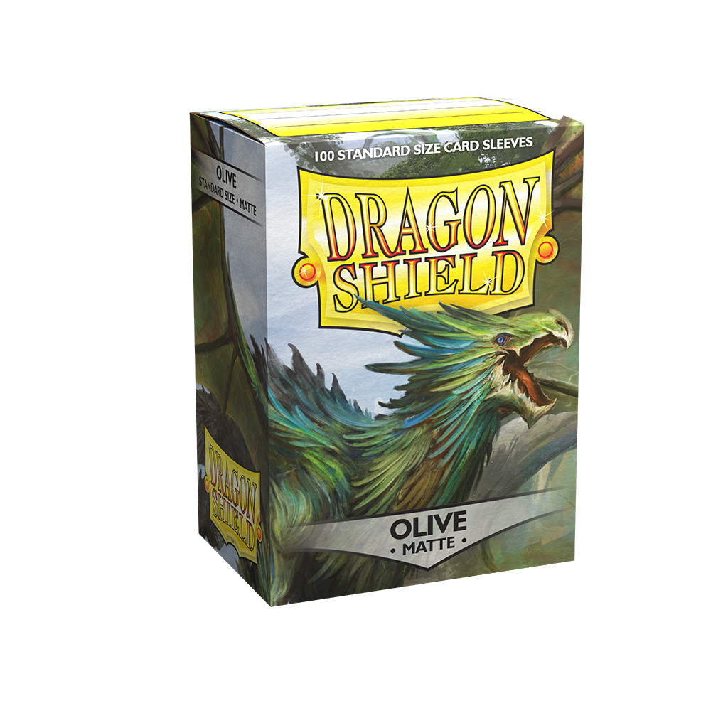 100 Dragon Shield Matte Olive
