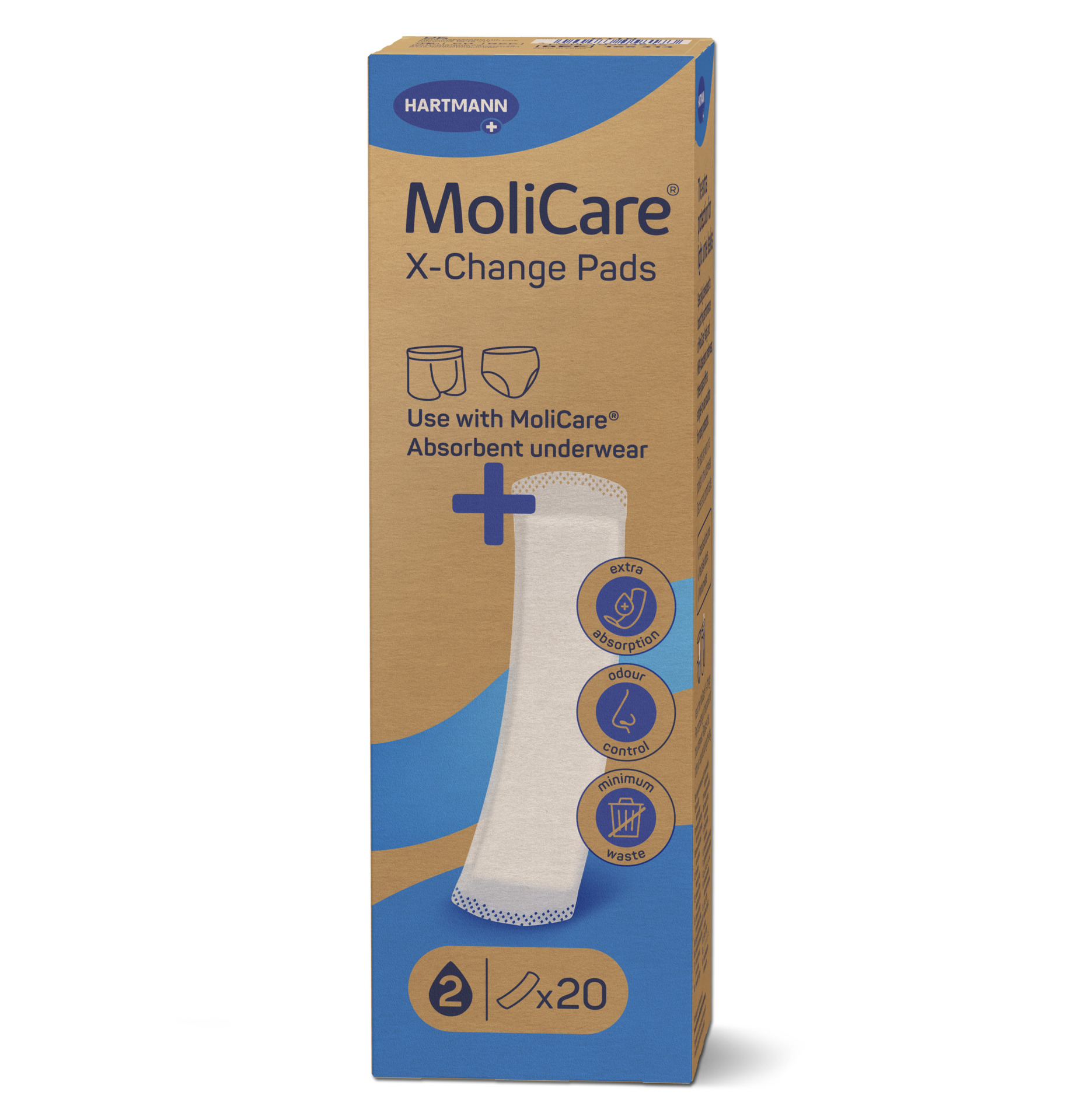 MOLICARE Exchangeable Pads for Absorbent Underwear 20 Stk