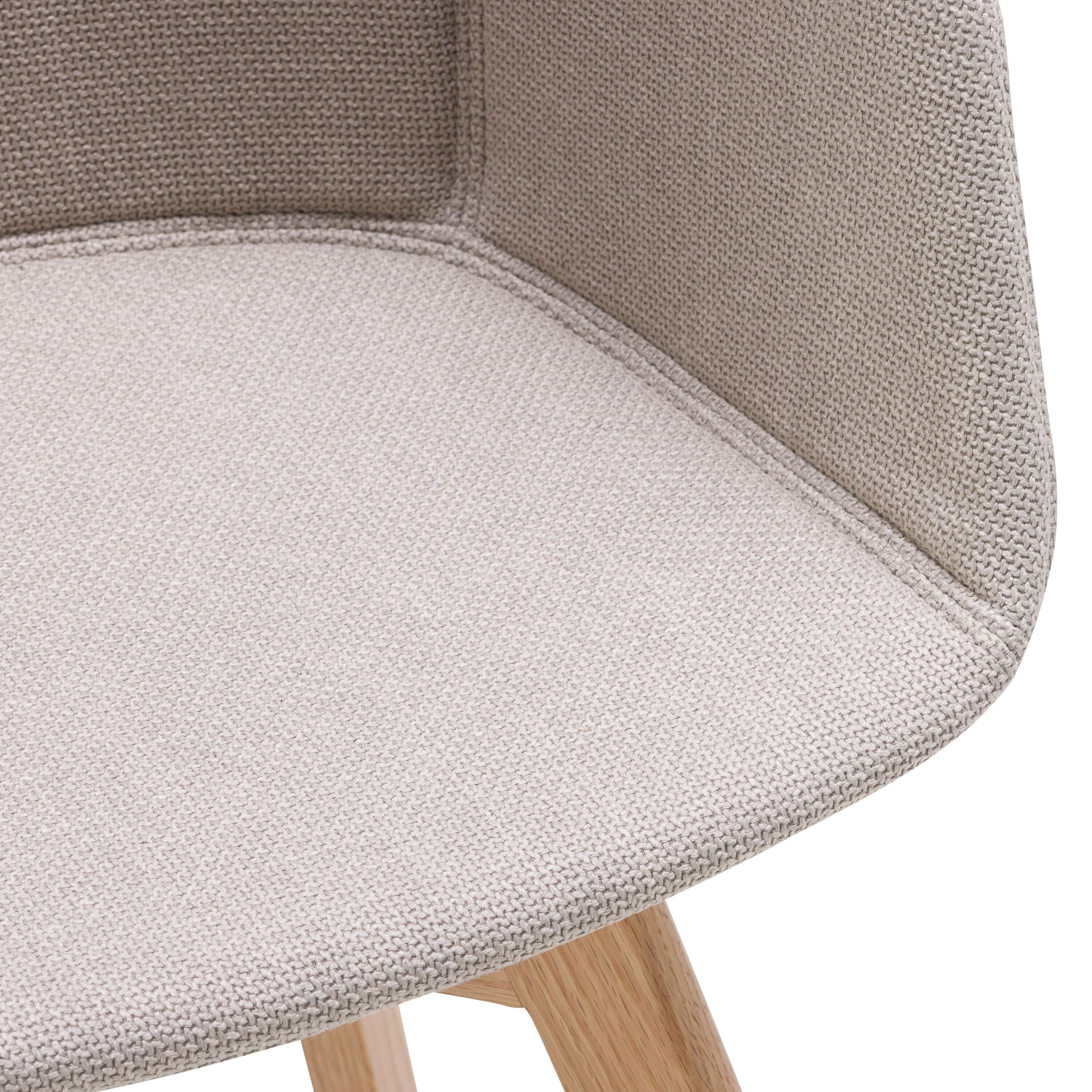GIANNI Stuhl - Hellgrau / B: 53.5 cm x T: 55.5 cm x H: 84.0 cm