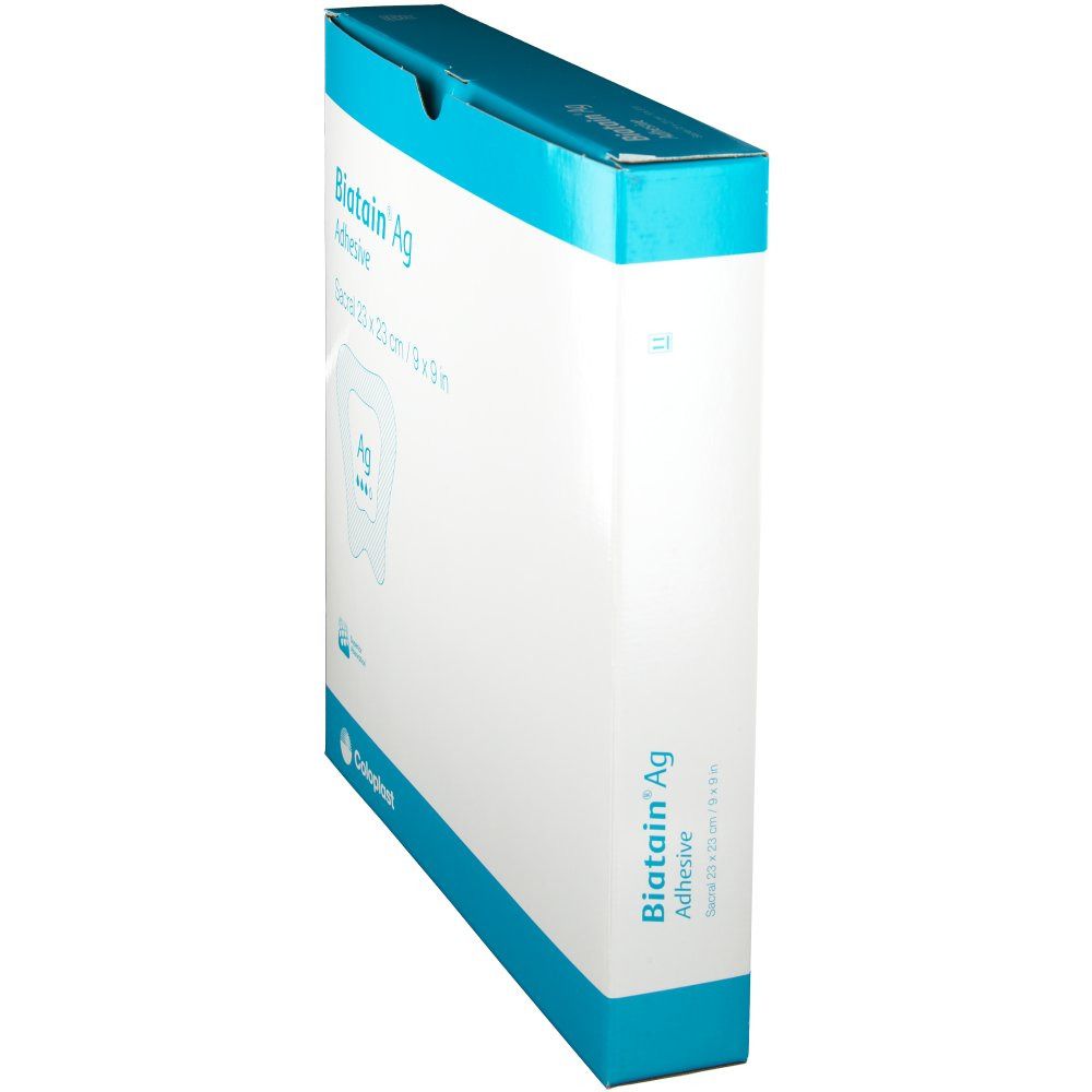 BIATAIN® Ag Schaumverband mit Silber selbst-haftend 23x23cm
