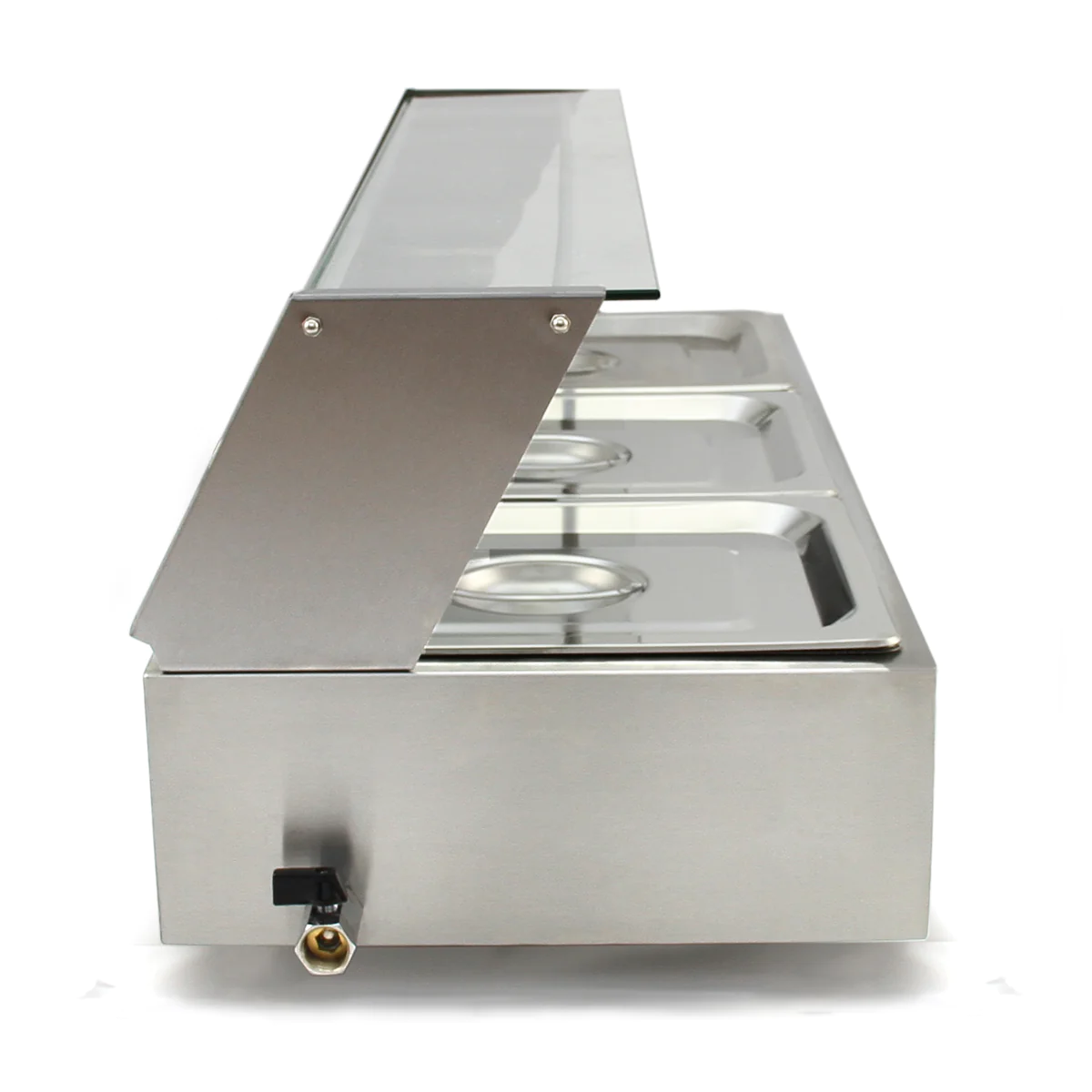 KuKoo Vitrine Bain Marie Professionnel à 3 Bacs Kukoo