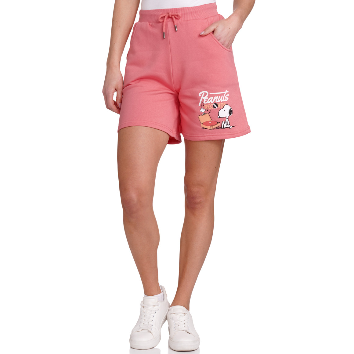 Jonas Nielsen Peanuts Joggingshorts mit Print rosa