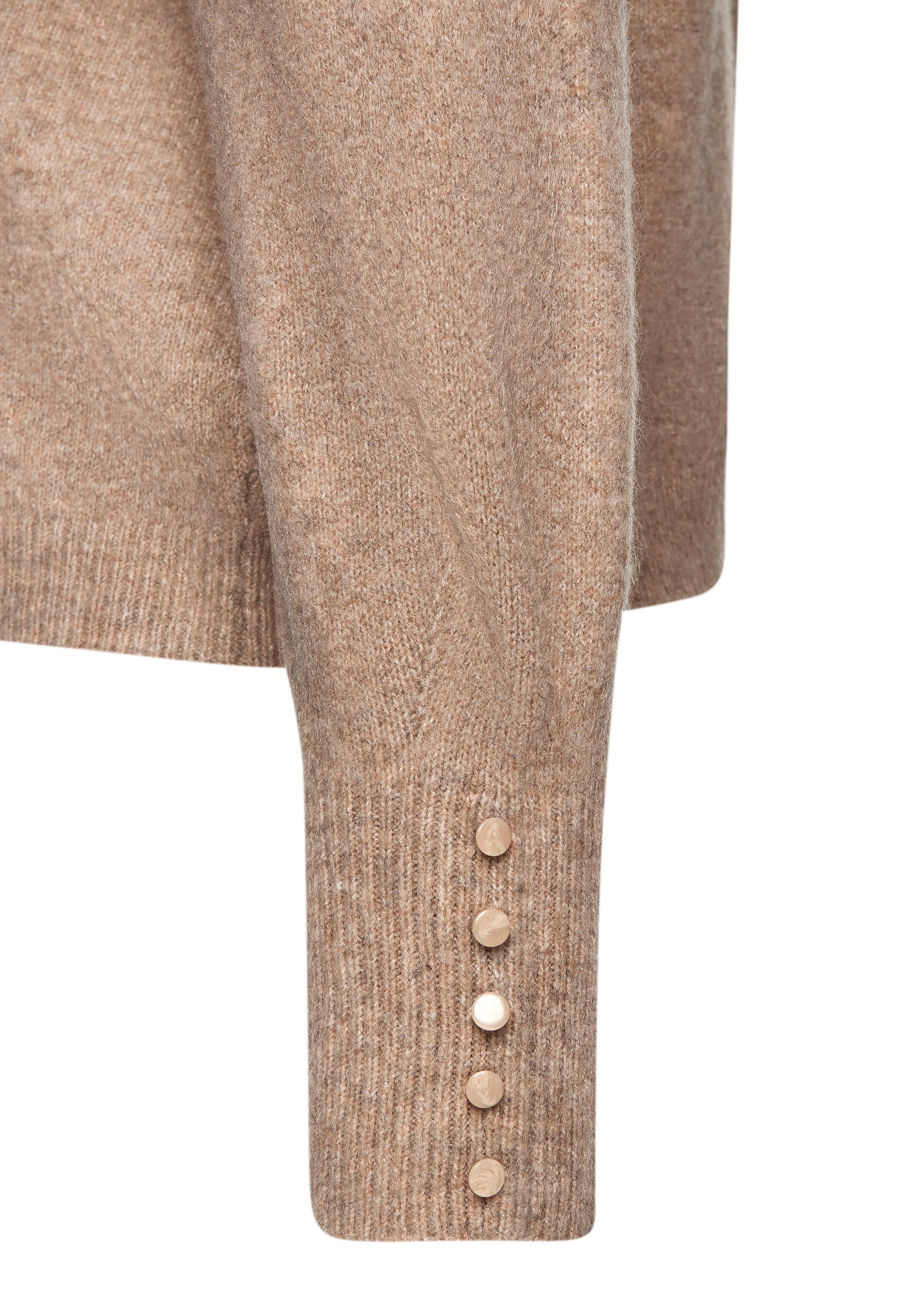 LASCANA Rundhalspullover , mit Zierknöpfen, Winterpullover, kuscheliges Basic