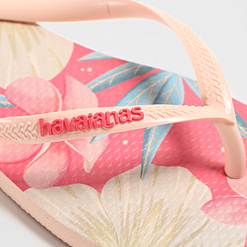 Tongs Femme Slim Floral Rose