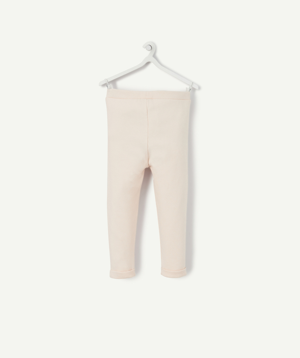 LE LEGGING ROSE PÂLE EN COTON BIOLOGIQUE