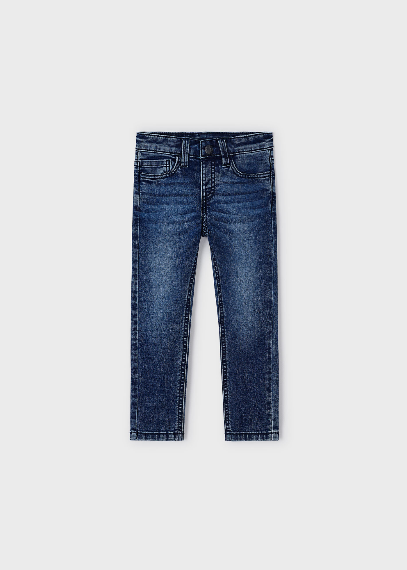 Calça jeans skinny infantil Better Cotton, jeans claro