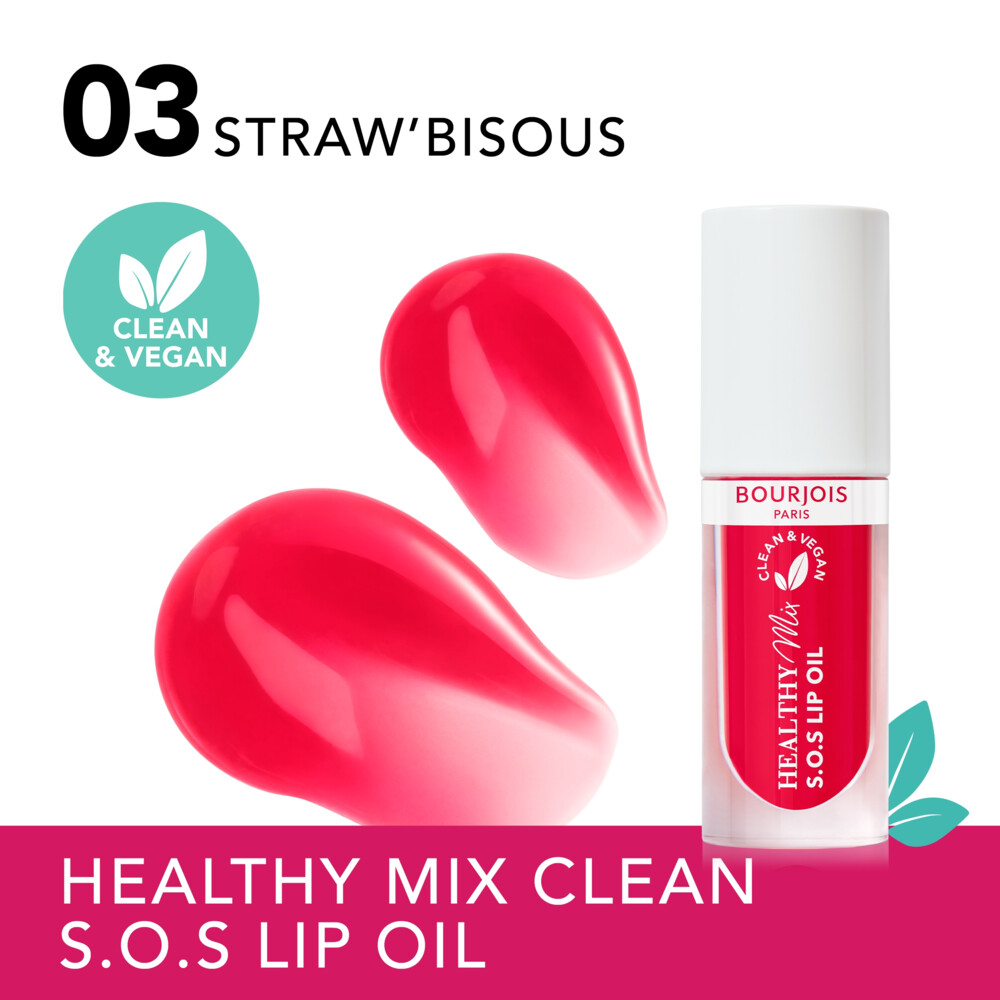 Bourjois Healthy Mix Clean S.O.S Lip Oil 03 Straw’Bisous4,5 ml
