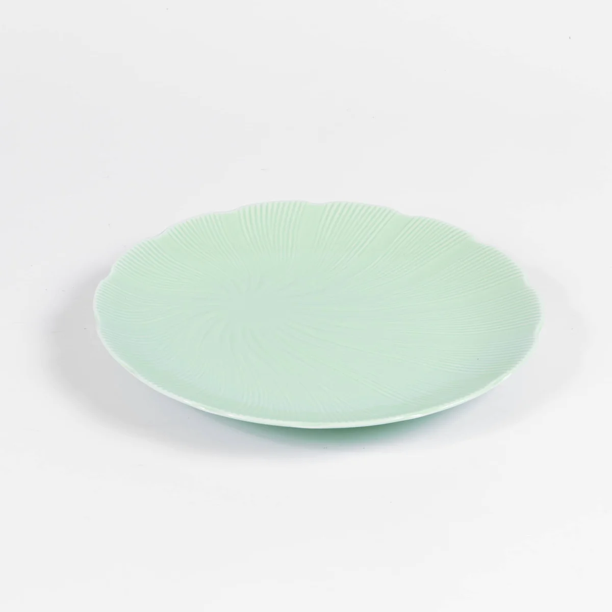 Assiette plate TAHITI verte (25cm) OGRE La Fabrique