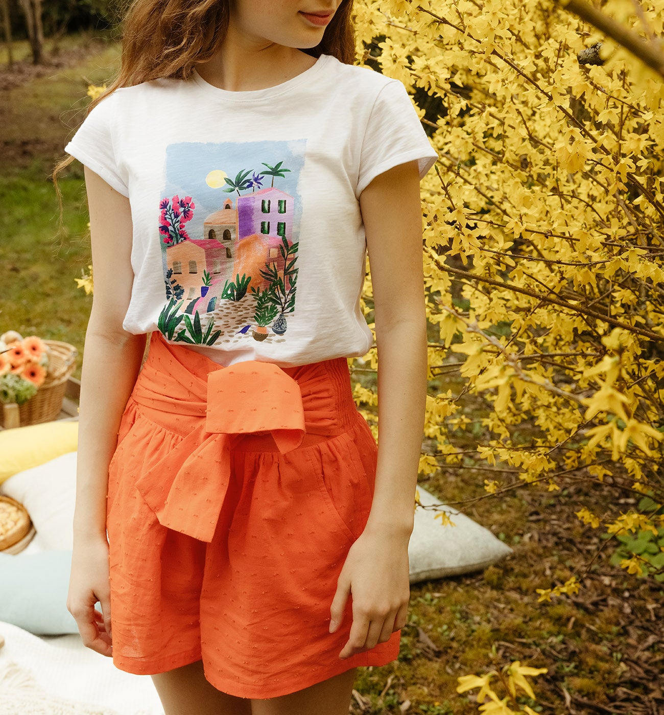 Short Fille Promod x TAO - Orange