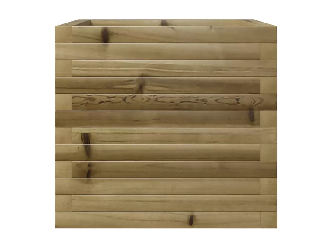 Jardinière bac lit surélevé bois marron 50 x 50 x 45.5 cm 02_0037635