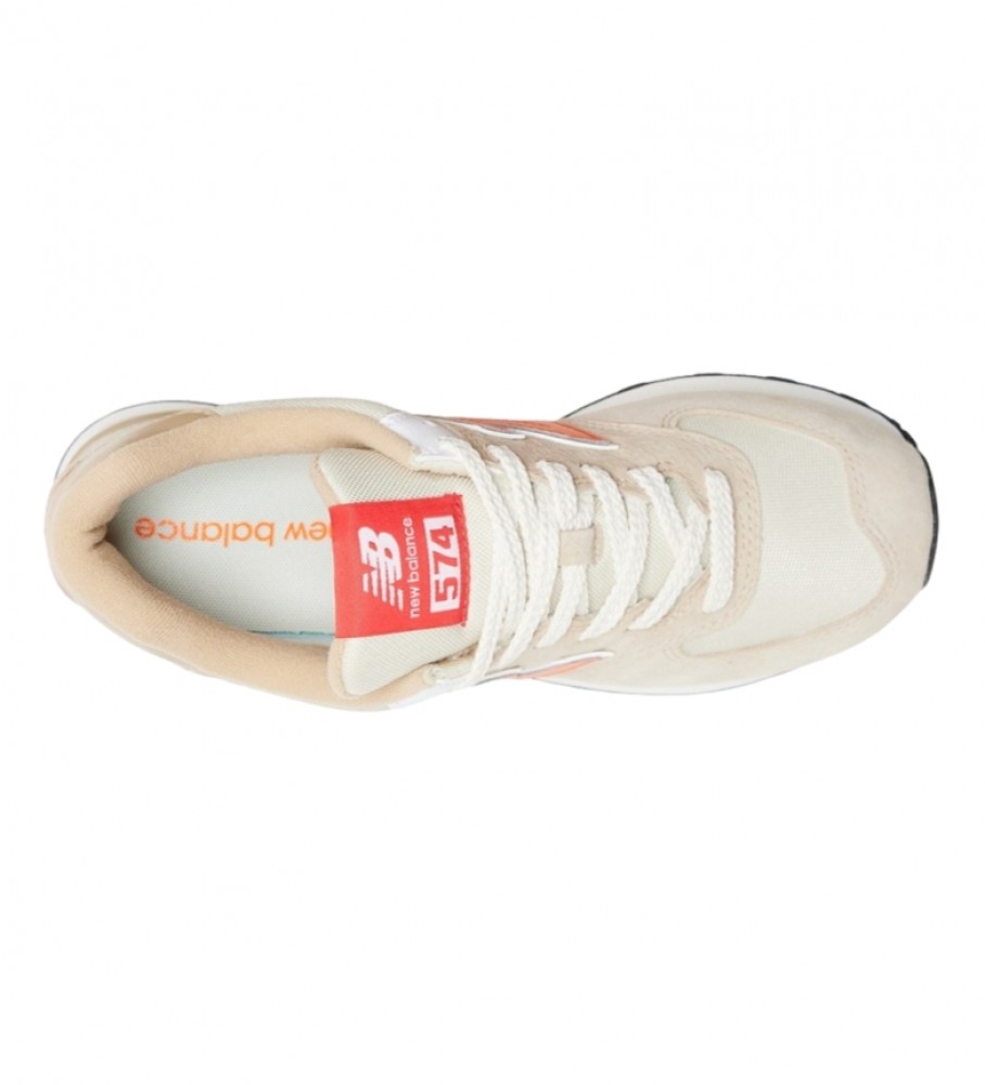Tênis New Balance 574 bege osso