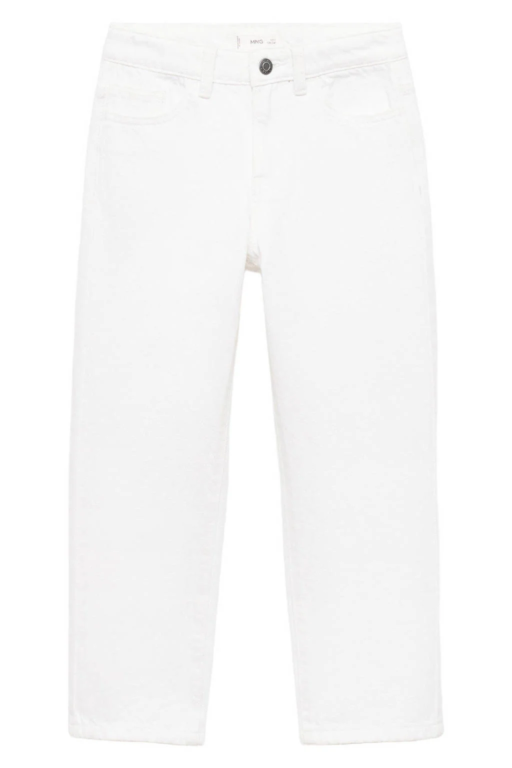 Mango Kids straight leg jeans wit