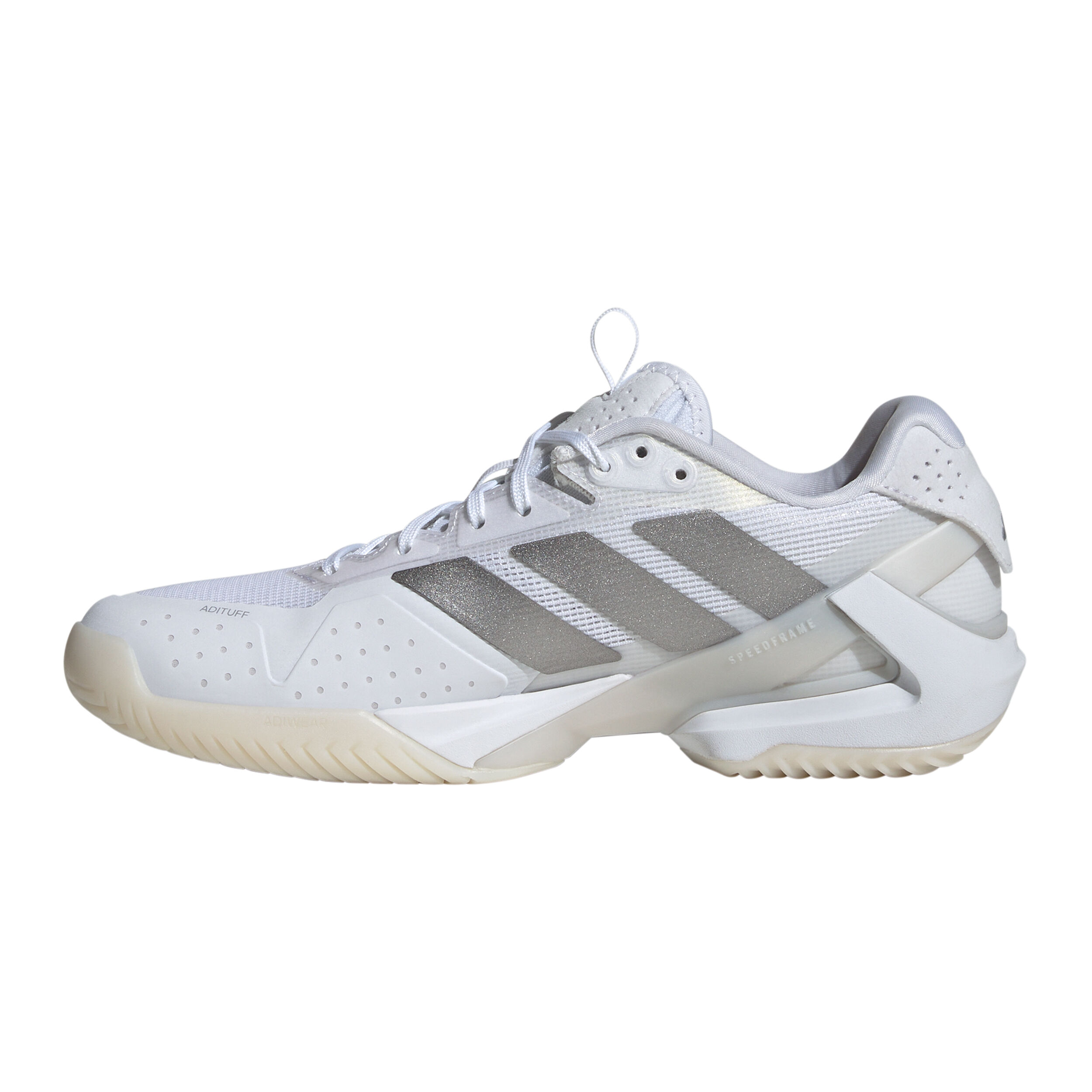 adidas Adizero Ubersonic 5 Chaussures Toutes Surfaces Femmes - Blanc , Argent