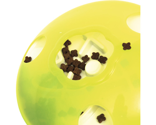 Kattenspeeltje, voerstation Catit Snack Carousel 18,5 x 5,5 x 18,5 cm groen-geel