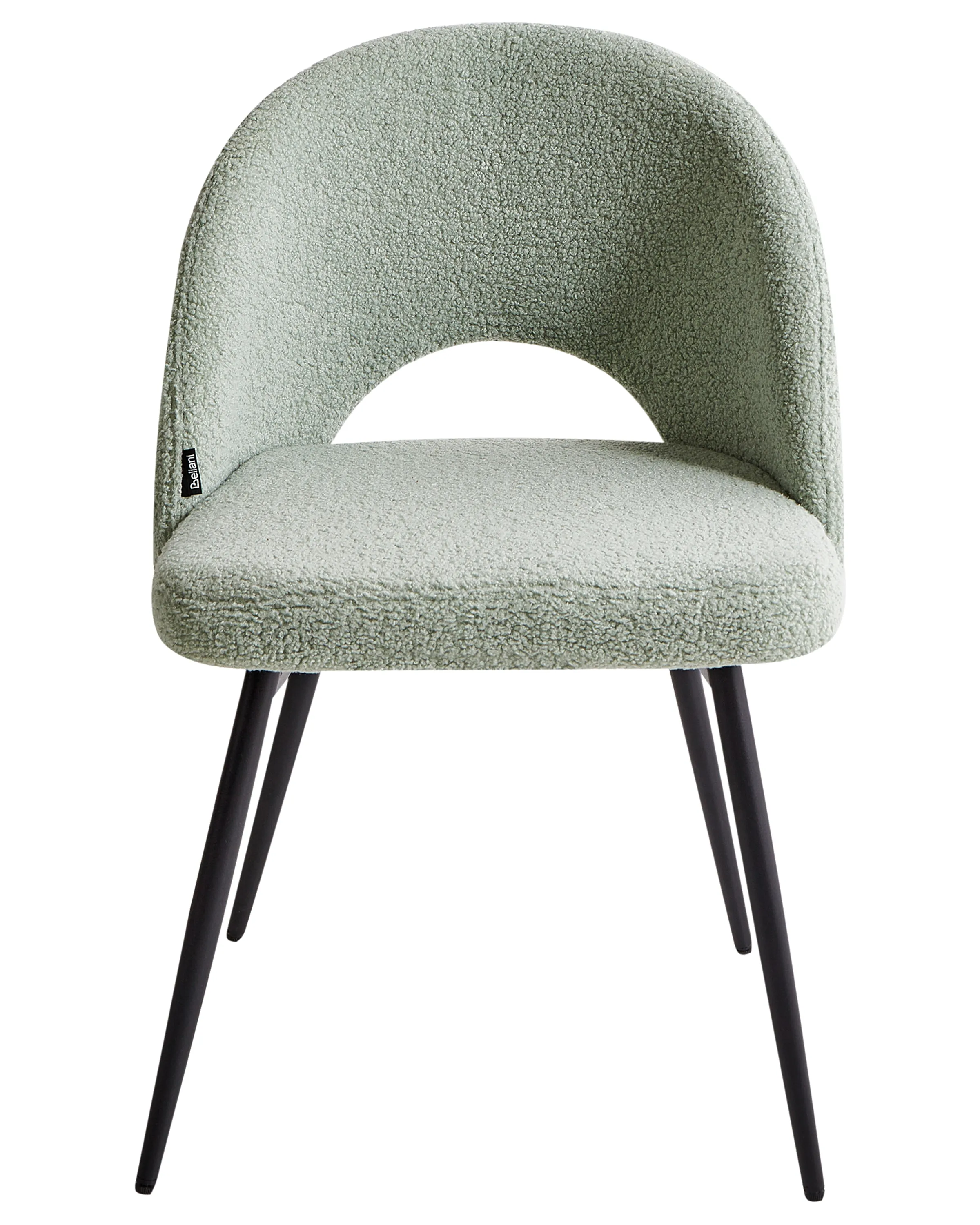 Set van 2 eetkamerstoelen ONAGA Bouclé Lichtgroen