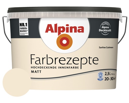 Alpina muurverf kleur recepten Zachte Kasjmier 2,5 l