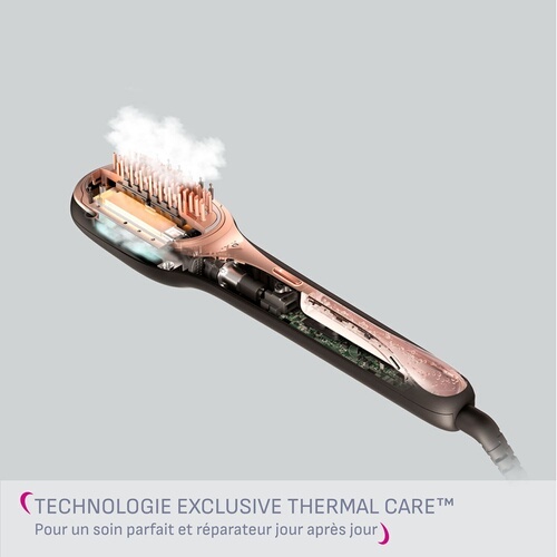 Brosse coiffante Calor Brosse vapeur reparatrice cheveux Hair Therapist CF9940C0