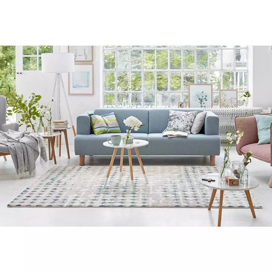 Esprit Kurzflorteppich Velvet spots beige