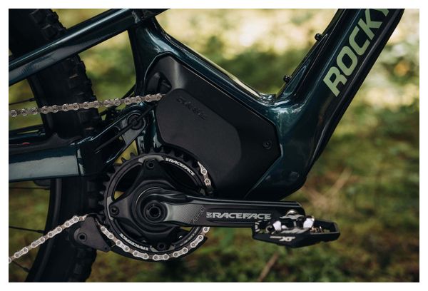 VTT Électrique Tout-Suspendu Rocky Mountain Altitude Powerplay Carbon 70 Shimano XT 12V 720Wh 29'' Vert Bleu 2024