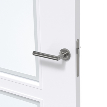 Arne & Bodil binnendeur ABD21 blank glas met matte rand - extra wit afgelakt