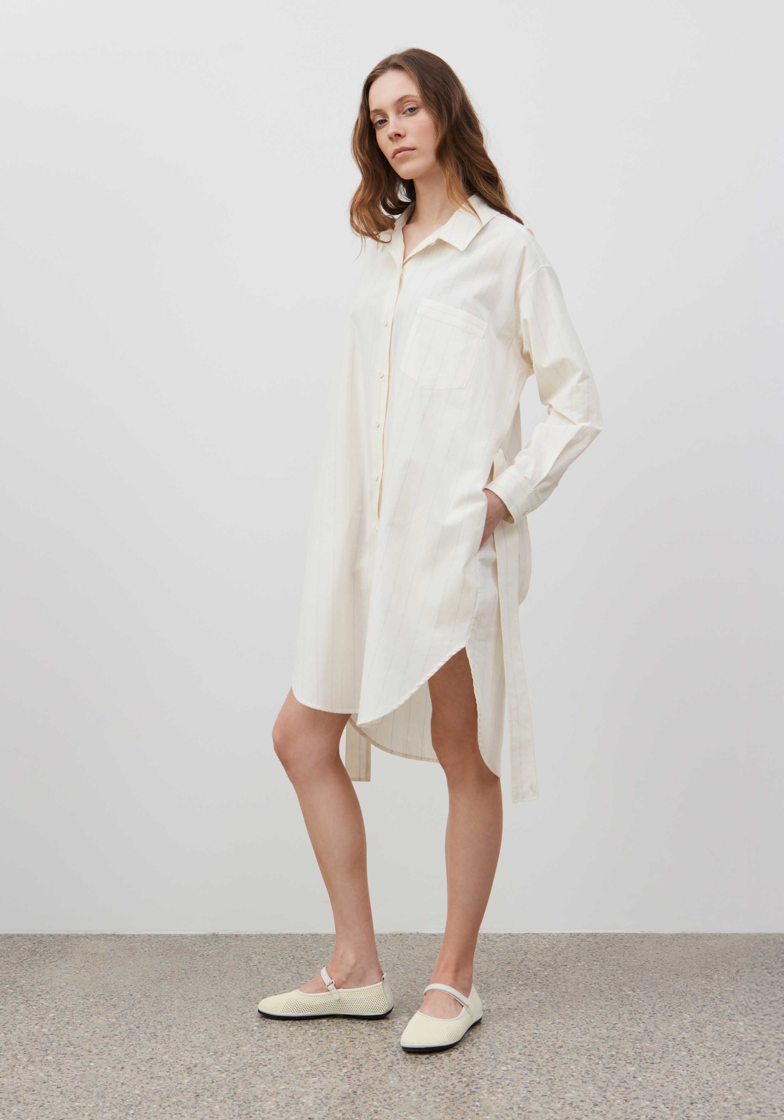 Lavie Hemdkleid Ono Striped Undyed/Sky