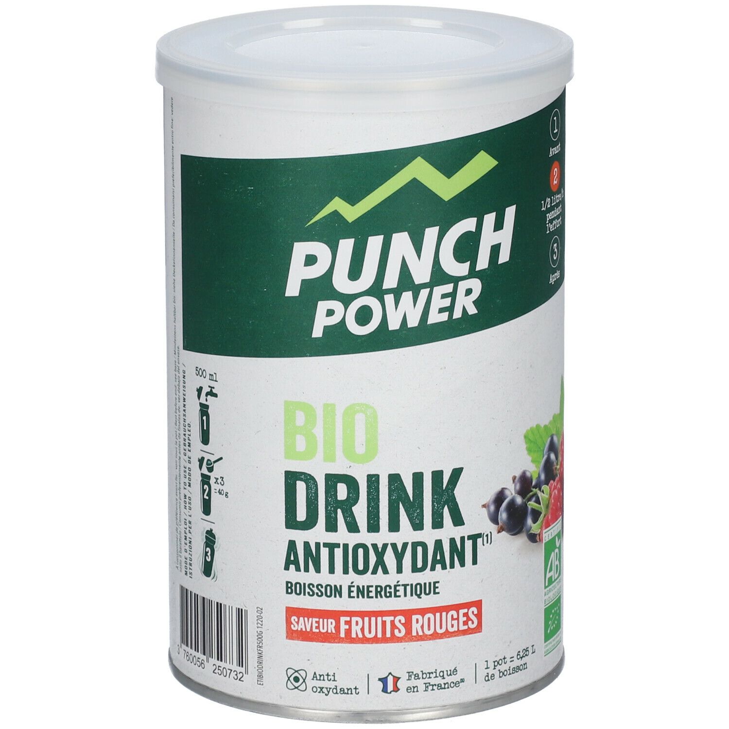 PUNCH POWER Biodrink Antioxidant BIO Rote Früchte