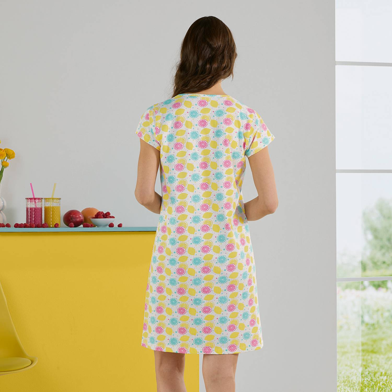 Erwin Müller Single-Jersey Damen-Nachthemd im 2er-Pack