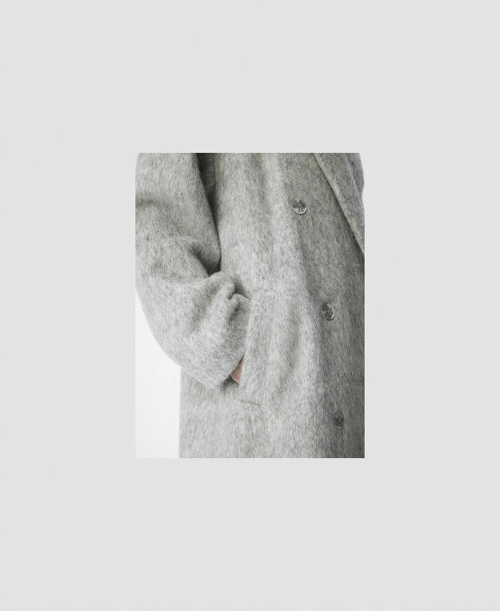 Object OBJBELICE LO LONG COAT CC1 AW Light grey melange
