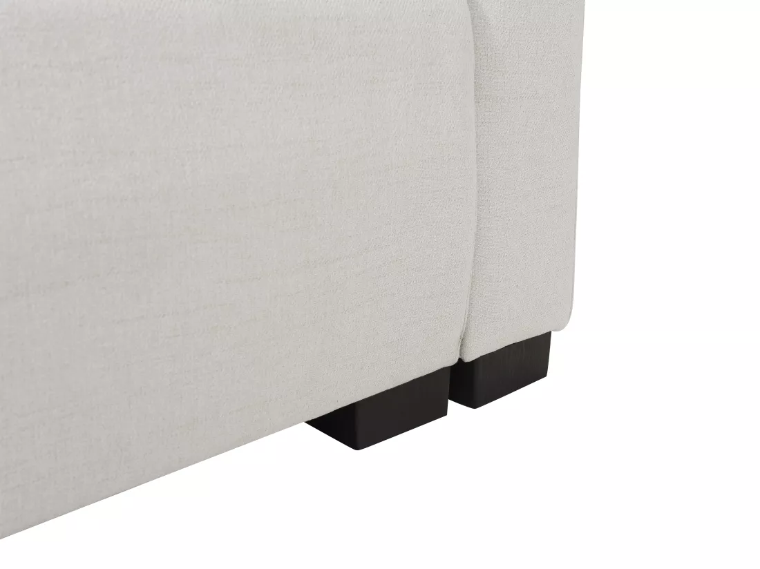 Canapé d'angle convertible et réversible en tissu beige LADAZIA II