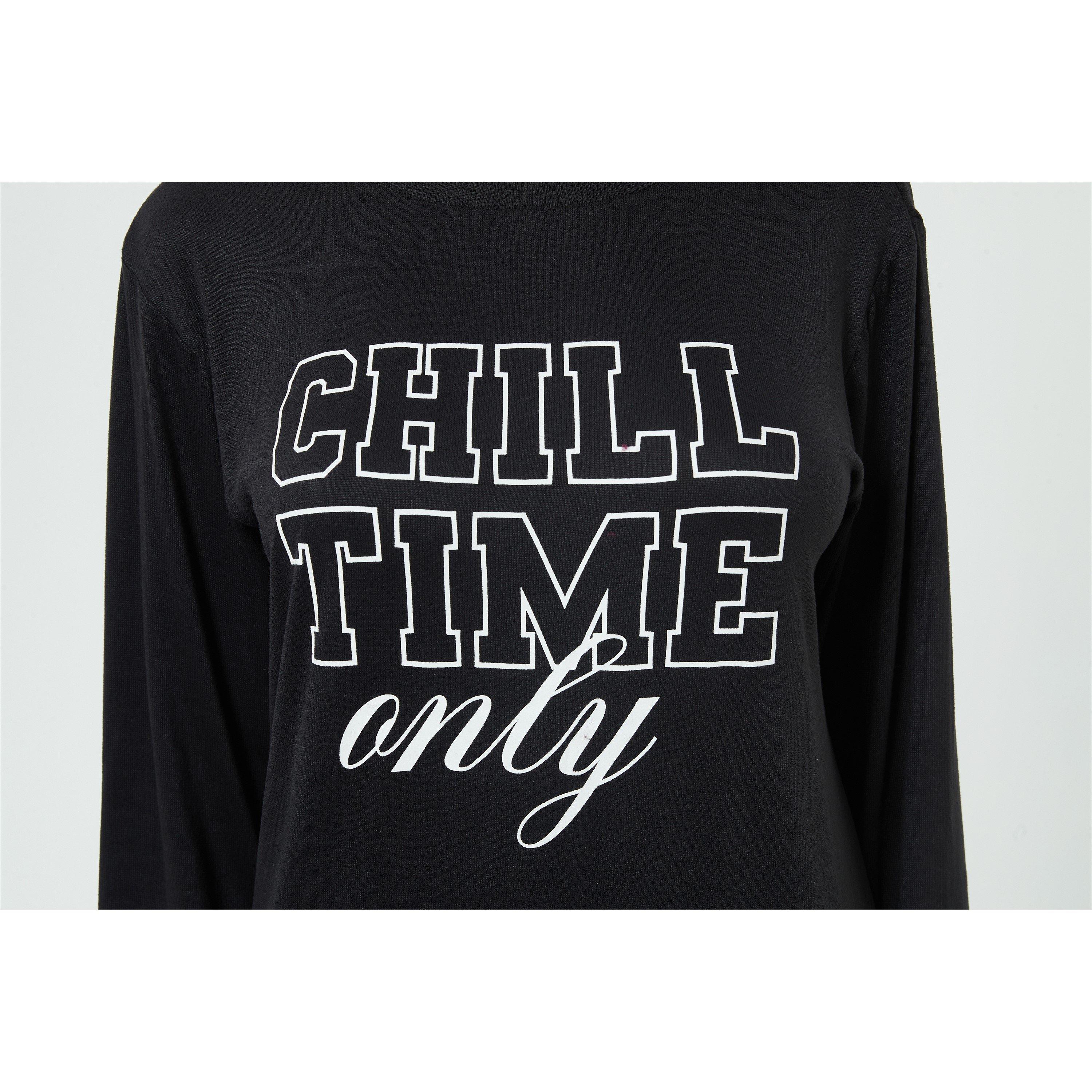 Linea Ladies Slogan Snit Lounge Set