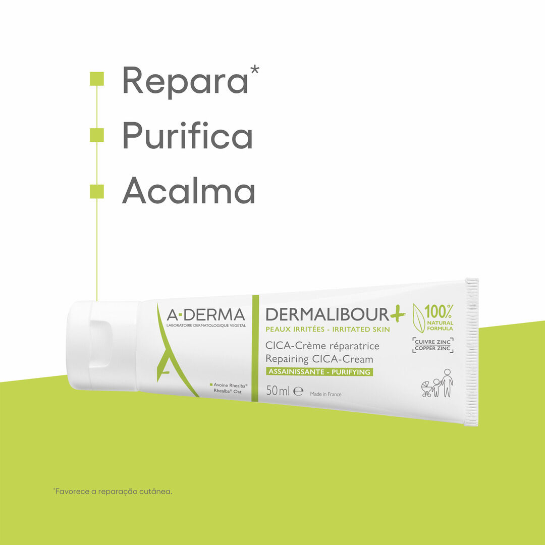 Dermalibour + - Creme reparador purificante CICA - 50ml