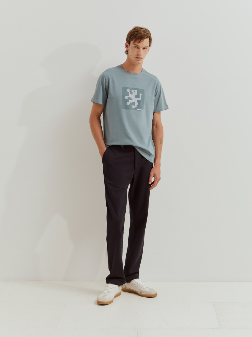 T-shirt de algodão Lion of Porches