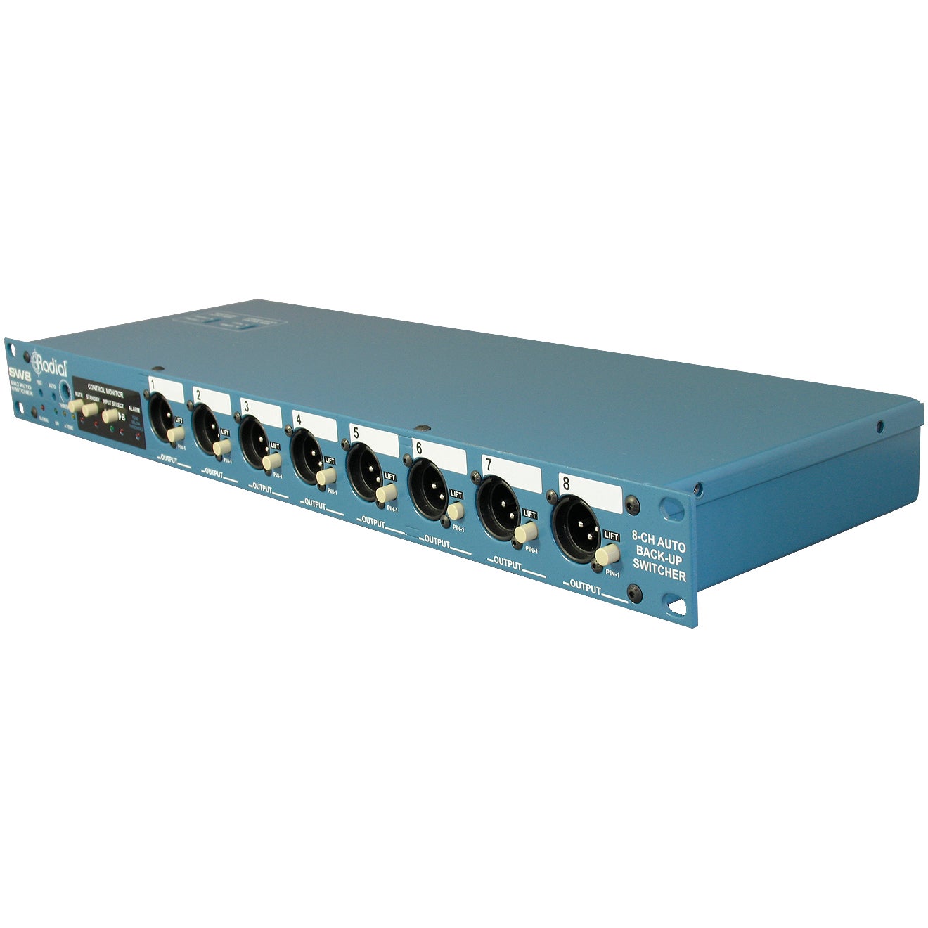 Radial SW8 switcher en interface voor back-up