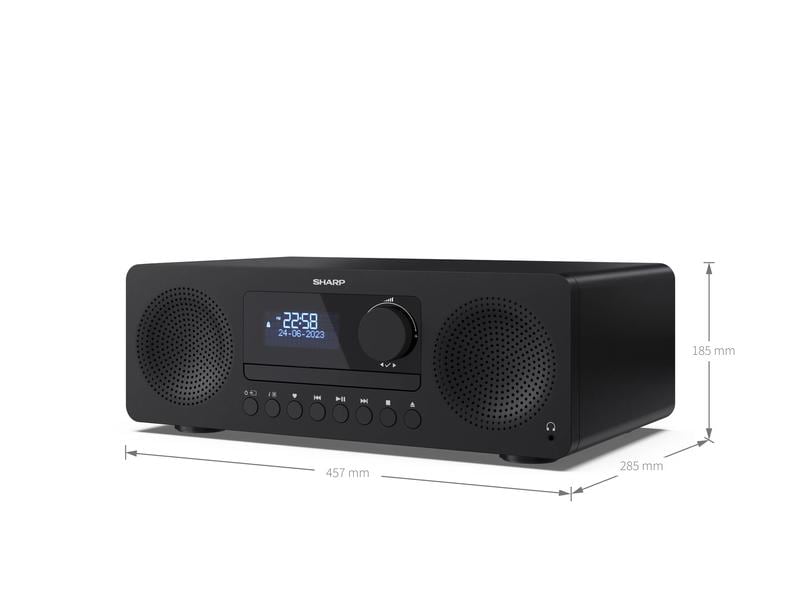 Sharp DAB  Radio XL-B720D Schwarz Das All-in-One HiFi System