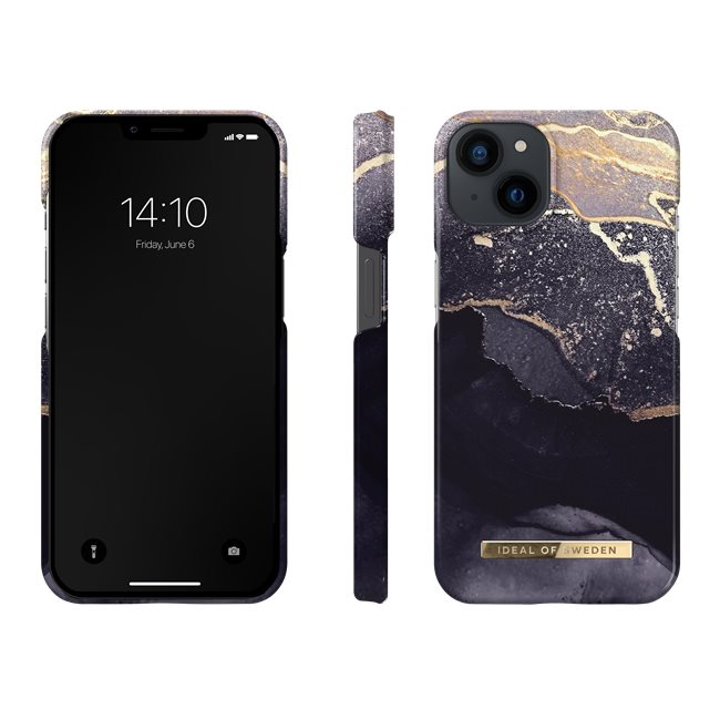 iPhone 14 / iPhone 13 Hardcase Hülle (IDFCAW21-I2261-321) - Golden Twilight Marble