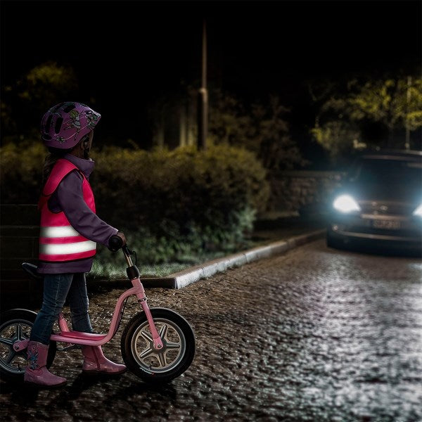 Sikkerhedsvest m. Hætte Pink - REER → Luksusbaby.dk