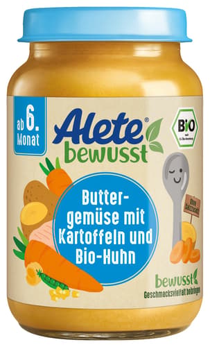 ALETE BIO Buttergemüse mit Kartoffeln und Hühnchen