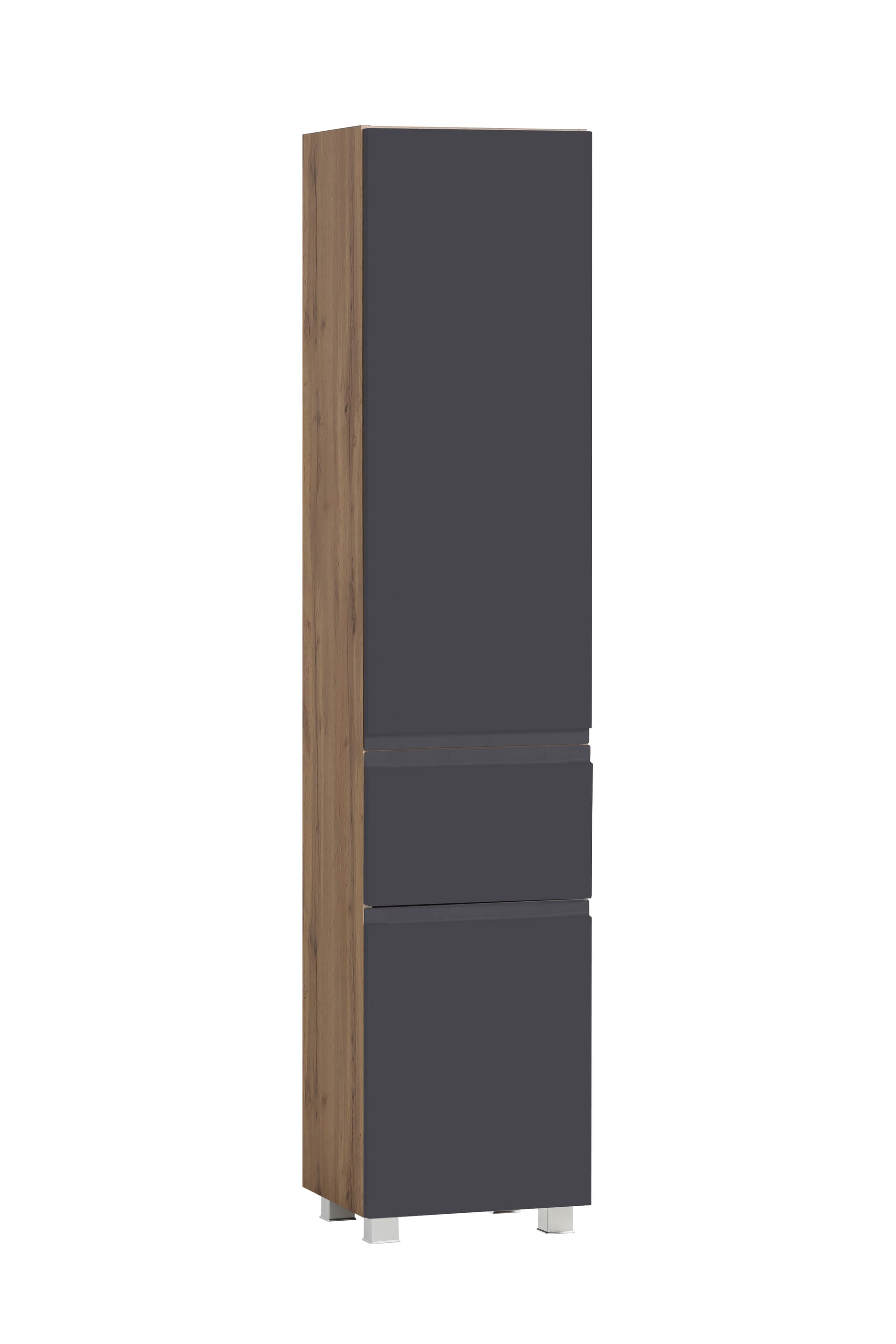 Hochschrank Gent grau B/H/T 40x180x35 cm