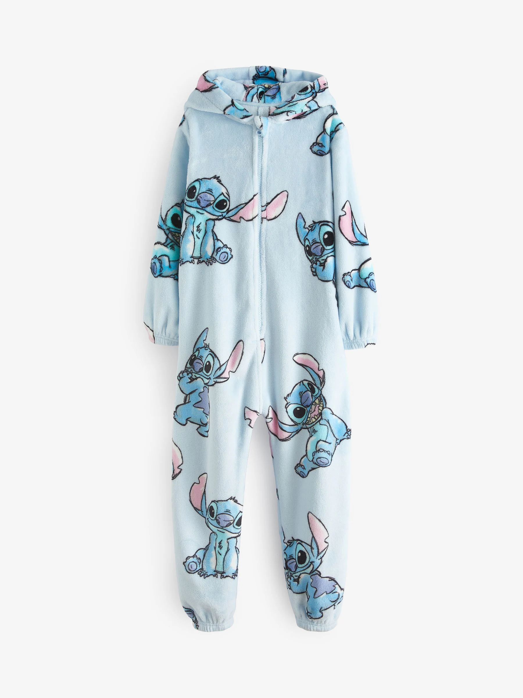 Blauw - Lilo & Stitch fleece All-in-one (3-16jaar)