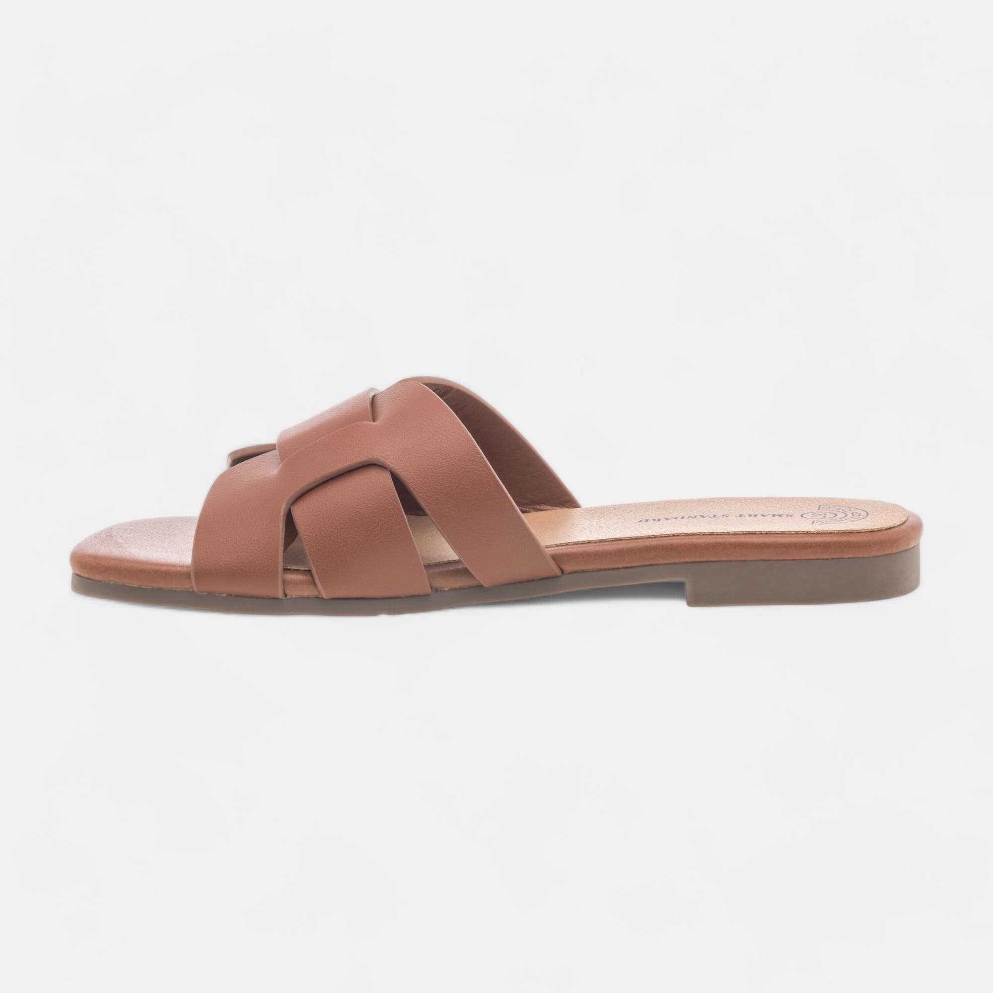 Mules Femme cognac