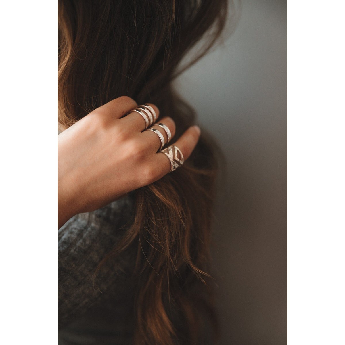 bague martelée argent - ZAK