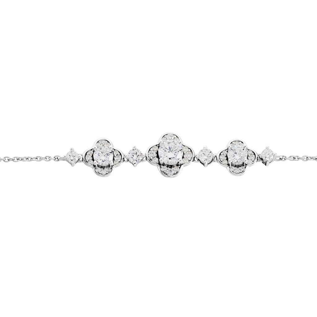 Bracelet Edyta Argent Blanc Oxyde De Zirconium