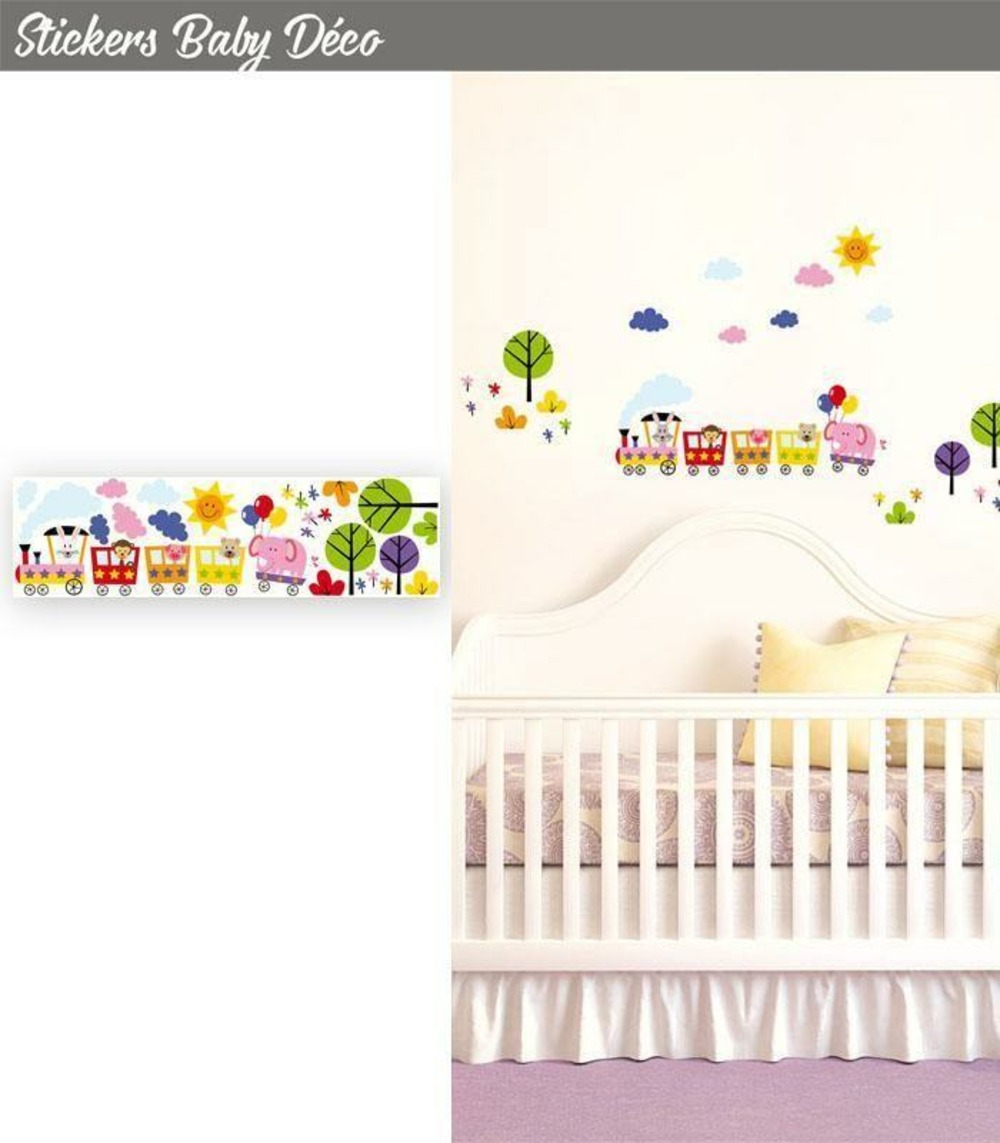 Sticker train des animaux